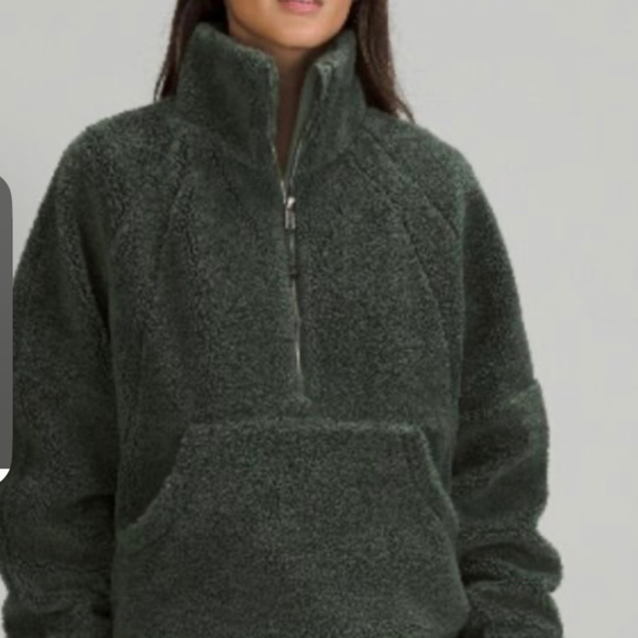 Women's Lululemon Scuba Pullover Fleece Dark Green - Picture 1 of 3
